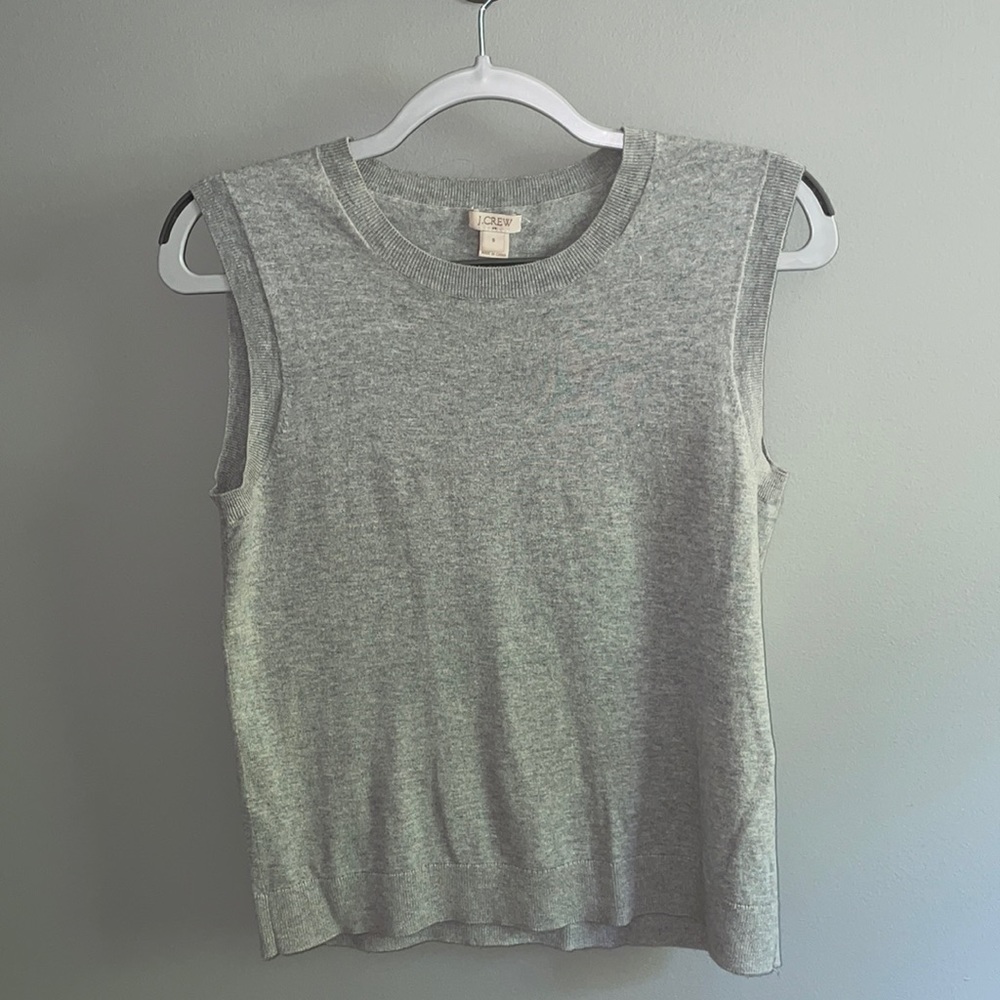 Grey sweater vest